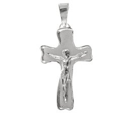 Krzyżyk srebrny z wizerunkiem Jezusa  MO090
