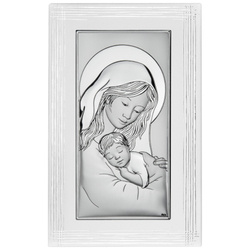 Obrazek Srebrny Matka Boska z dzieciątkiem DS58F